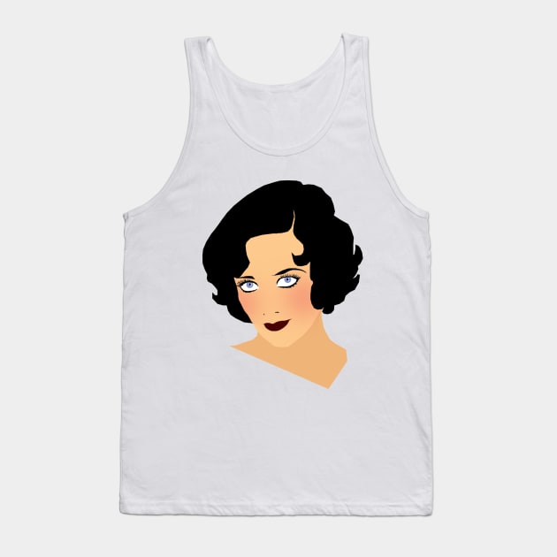 Young Joan Crawford Portrait Tank Top by ursoleite